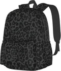 cfpolar 17 Inch Backpack Dark Gray Cheetah Leopard Print Laptop Bag Shoulder by homedecorations