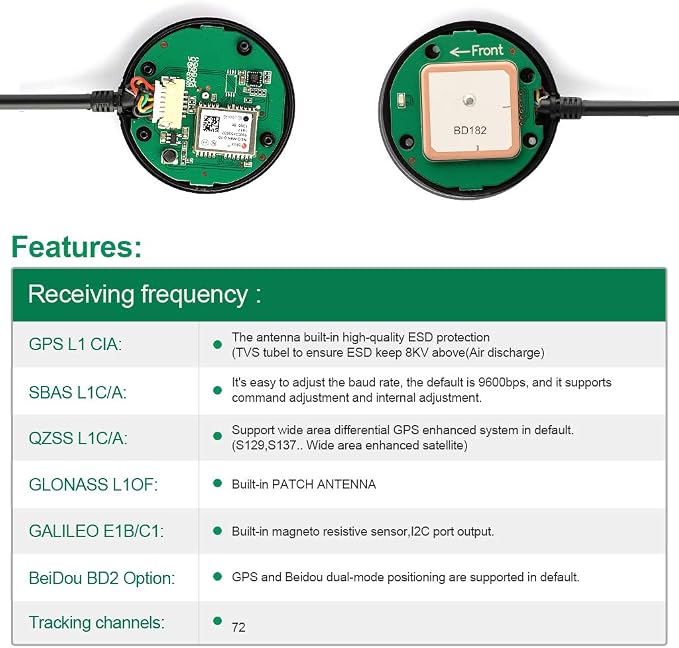 Deegoo-FPV GPS Compass Module+ NEO-M8N+ GPS BDS Module Precision APM Drone - Image 4