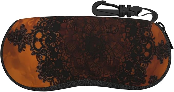 Watercolor Orca Whale Glasses Case Neoprene Portable Zipper Eyeglass Bag by WAYOQI