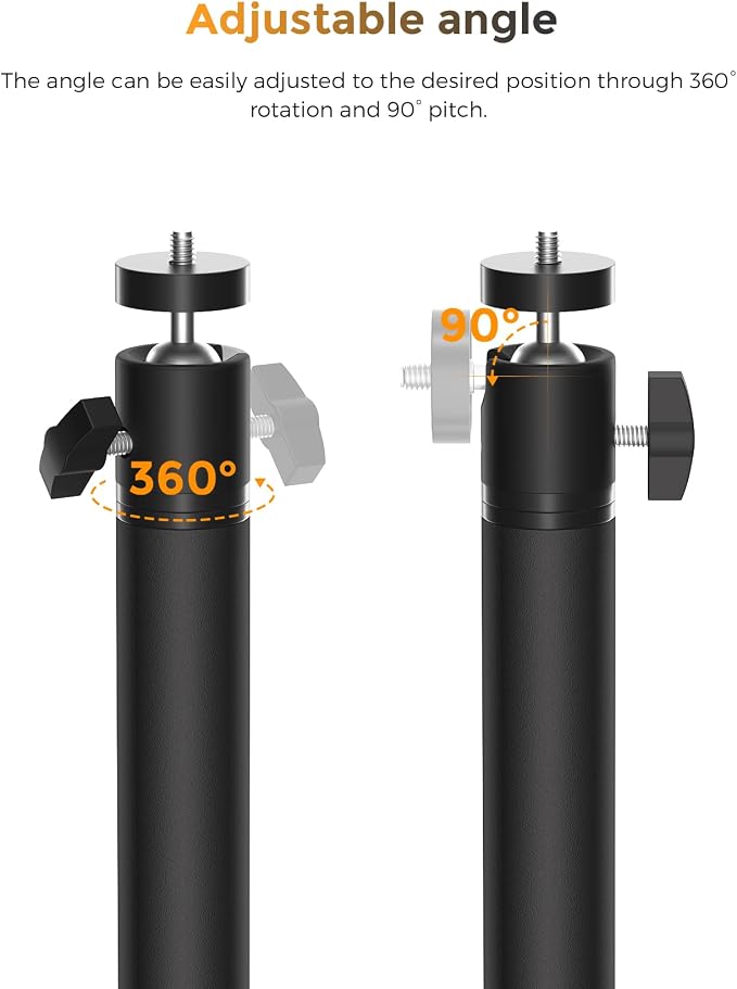 Adjustable Security Camera Ground Stake Mount 16"-48" Height, 360° Swivel - Image 4