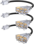 2FT 12 Gauge Outdoor Extension Cord by PLUGTUL