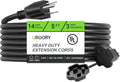 Outdoor Extension Cord Waterproof 5 FT, Flexible 100% Copper 3 Prong Extension by UBOORY