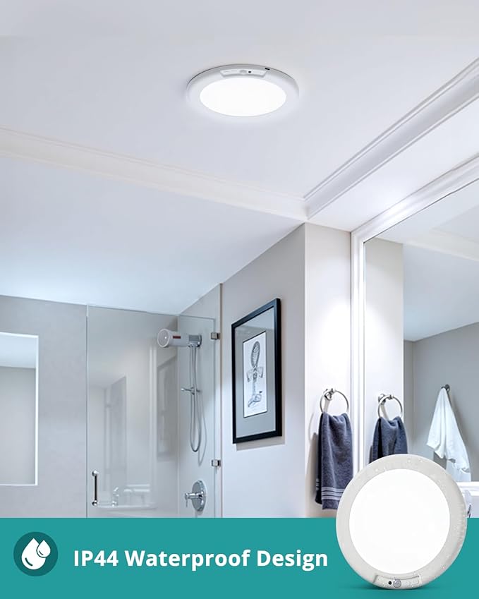 wowatt 4Pcs Battery Operated Ceiling Lights Rechargeable Motion Sensor Light - Image 3