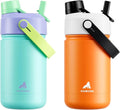 POWCAN 2 Pack 12 oz Kids Insulated Water Bottle by POWCAN