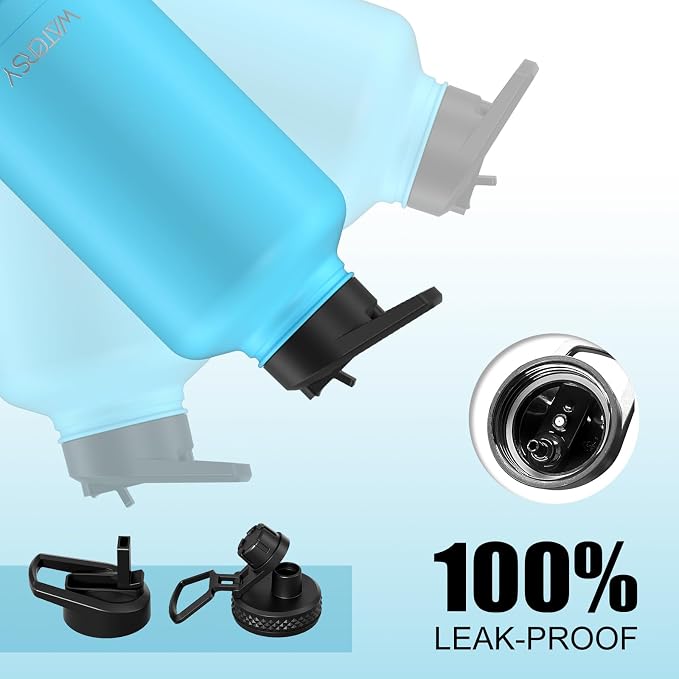 64oz Insulated Water Bottle, BPA Free&Leak Proof, Half Gallon Stainless Steel - Image 6