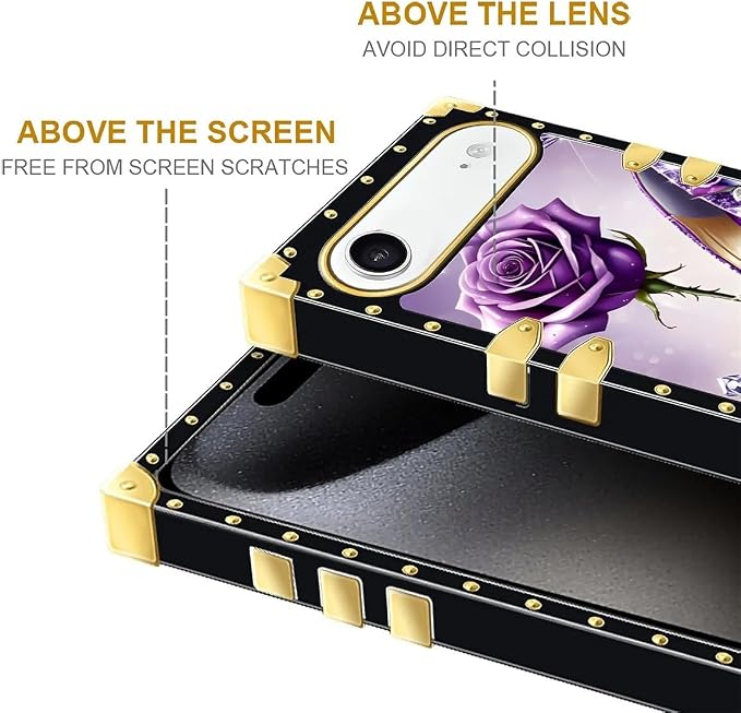 for iPhone 17 Air Case Luxury Golden Decoration - Image 7