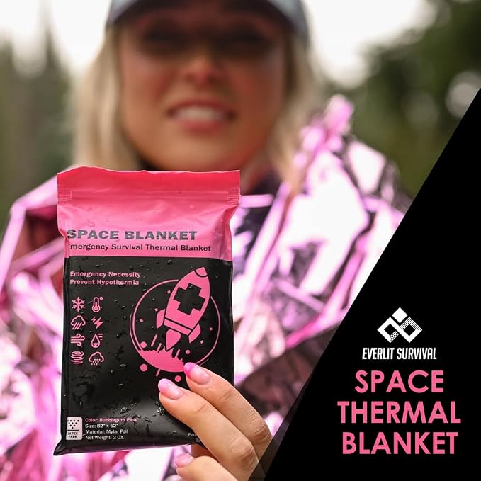 Everlit Survival Emergency Mylar Thermal Blankets -Space Blanket Survival kit - Image 2