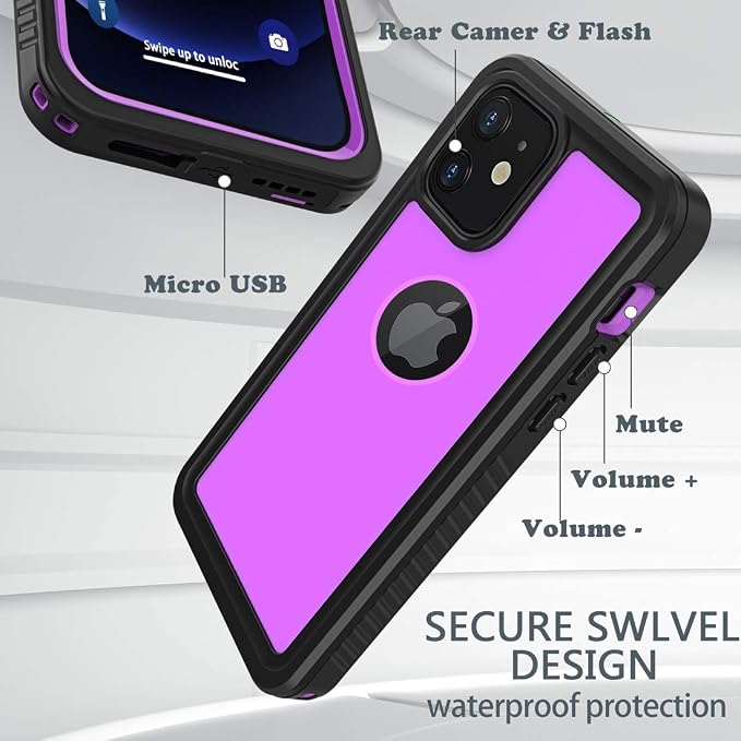 Diverbox for iPhone 12 Waterproof Case, Waterproof Shockproof Dustproof IP68 - Image 4