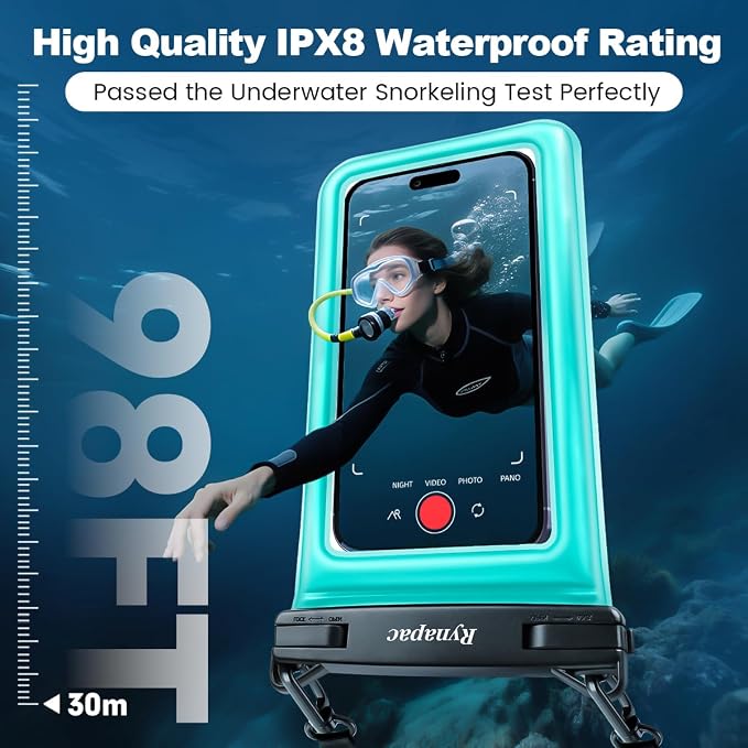 Waterproof Phone Pouch Floating 2 Pack, IPX8 Double Space Waterproof Phone Case - Image 2