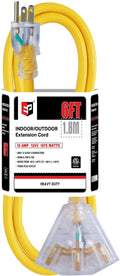 EP 6 Ft 12 Gauge Heavy Duty Extension Cord, 15A 125V 1875W, 3 Outlet by ENERGYPRO