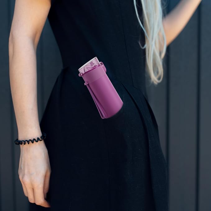 9oz Small Water Bottles with Straw, Mini Water Bottle with One-Hand Open Design - Image 6