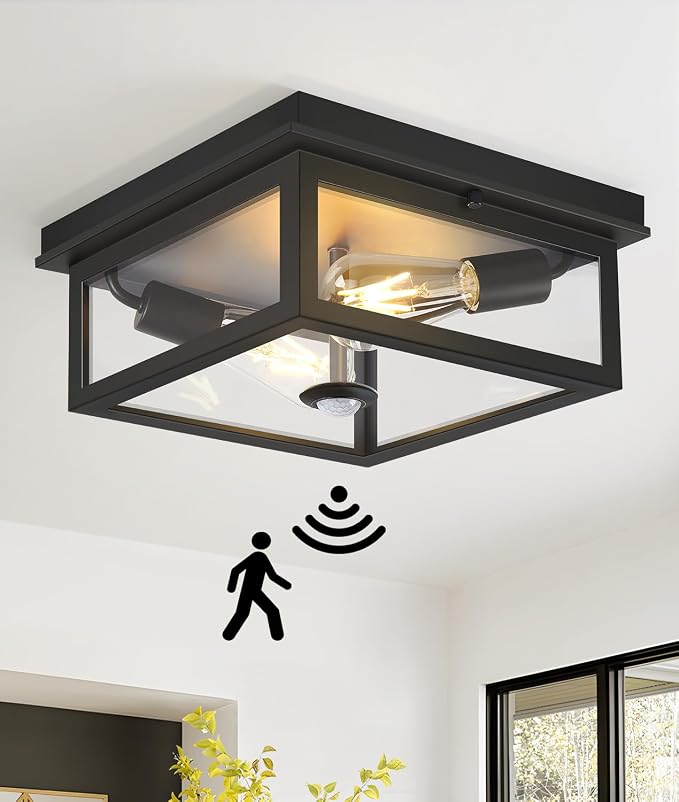 Motion Sensor Outdoor Ceiling Light by BringBrightnesstoYourLife