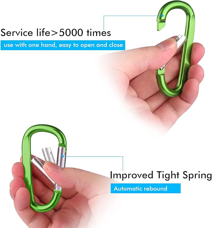 CampTek Carabiner Caribeaner Clip - Image 3