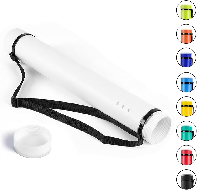 DEWEL Poster Tube, Waterproof Poster Holder Plastic Expandable - Image 9