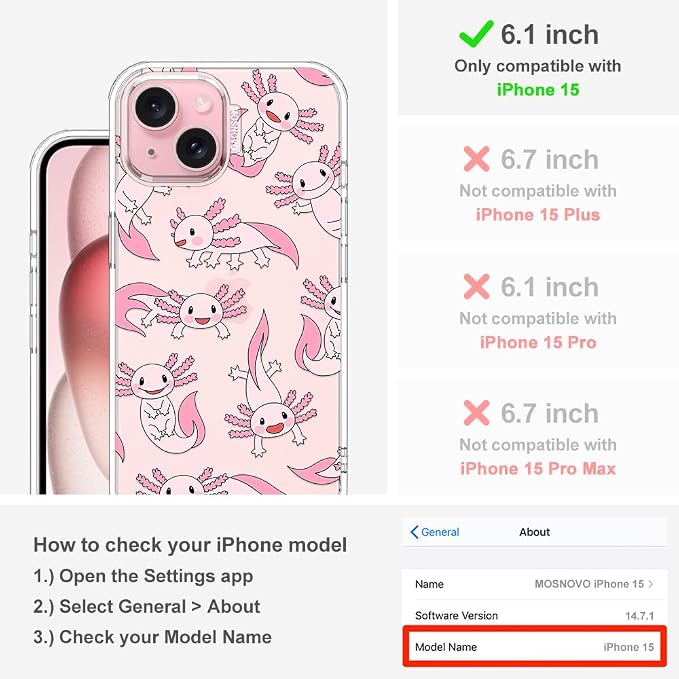MOSNOVO Case for iPhone 15 - Image 2