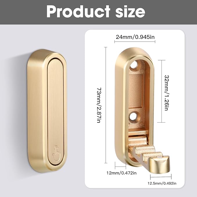 Dntorx Folding Coat Hooks - Image 4