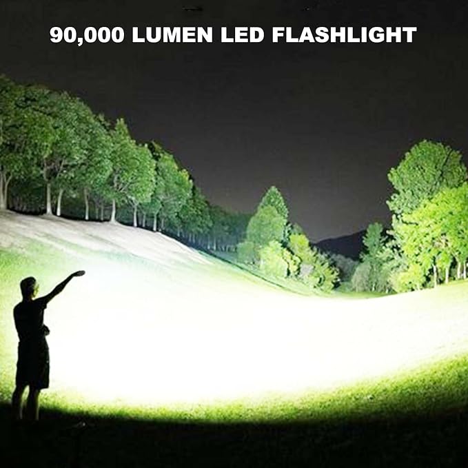 3 Pack Rechargeable LED Flashlights High Lumens, 000LM Super Bright Flashlight - Image 2