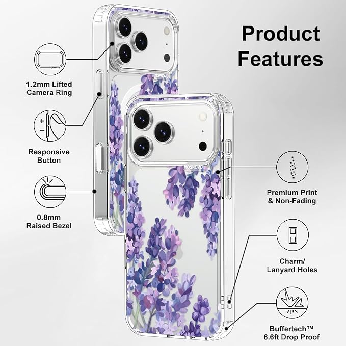MOSNOVO for iPhone 17 Pro Max Case | Military Grade 6.6ft Drop Tested | Camera - Image 7