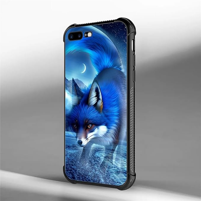 for iPhone 7 Plus/8 Plus Case, Snowy Mountain Fox Lake Pattern Graphic Design - Image 5