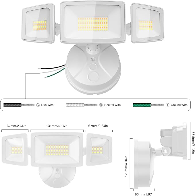 Onforu 55W Smart LED Flood Lights Outdoor, Tunable 2700K-6500K, APP Control - Image 8