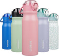 BJPKPK Water Bottle with Straw 25oz Insulated Water Bottles Reusable Stainless by BJPKPK