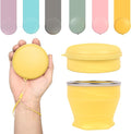 Collapsible Travel Cup with Lid by zhuzhiloono