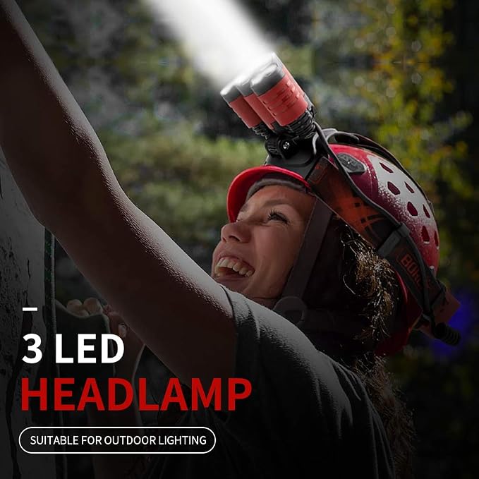BORUIT B21 Headlamp Rechargeable, LED Super Bright Head Lights - Image 8