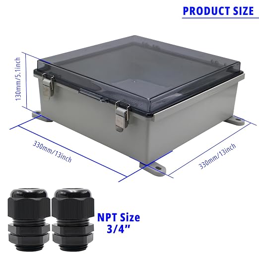 MAKERELE Outside Electrical Box Plastic Enclosure IP67 Waterproof junction Box - Image 2