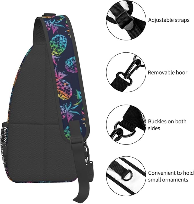 Tropical Fruits Pineapple Sling Bag - Image 5