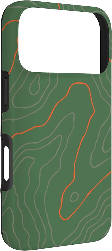 Backcountry Topo Guide Orange Lines Topographical Map Case - Image 3