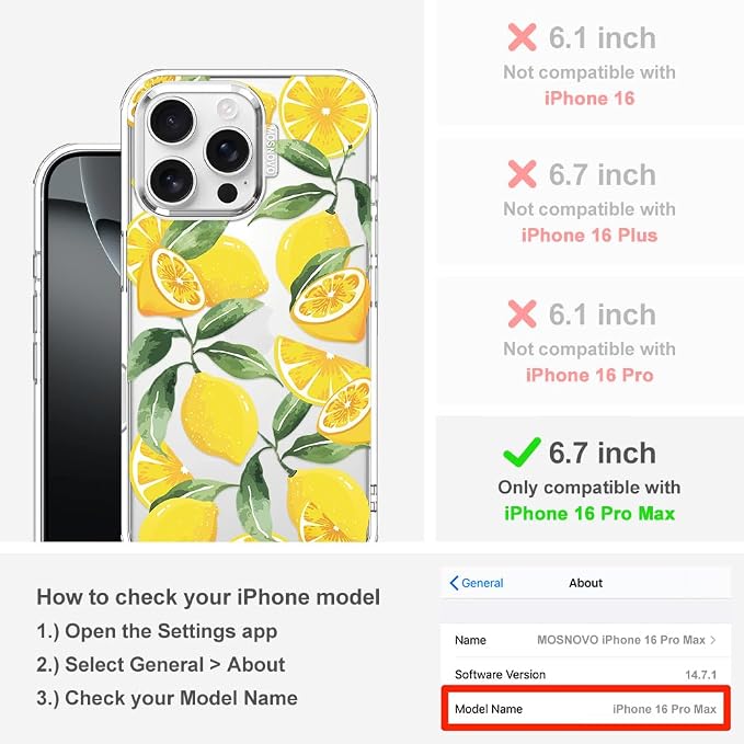 MOSNOVO Case for iPhone 16 Pro Max - Image 2