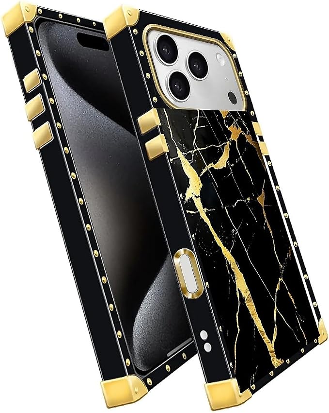 for iPhone 17 Pro Max Case Luxury Golden Decoration - Image 3