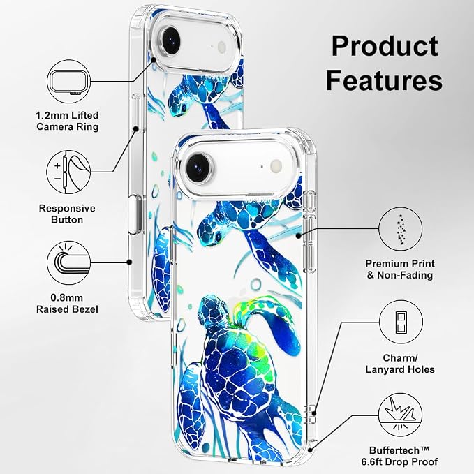 MOSNOVO for iPhone Air Case | Military Grade 6.6ft Drop Tested | Camera Control - Image 7