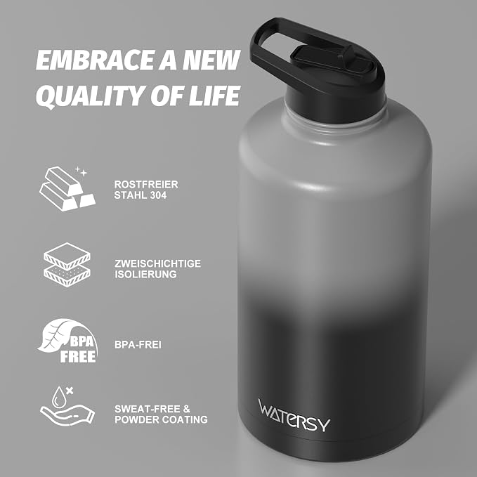 87oz Insulated Water Bottle, BPA Free&Leak Proof, 1.5 Gallon Stainless Steel - Image 8