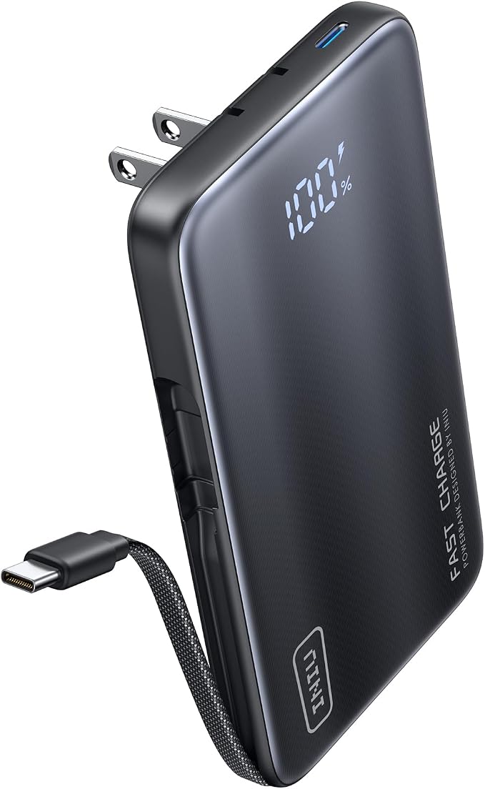 INIU Portable Charger, Ultra Slim & Small 45W Fast Charging Power Bank by INIU
