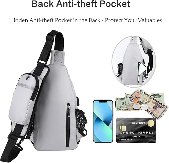 JENAGREEN Waterproof Sling Backpack Crossbody Sling Bag, Cross Bag Adjustable - Image 6