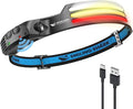 Smiling Shark LED Headlamp, 230°Wide Angle 3*Multi-Color Light Strips The by SmilingShark