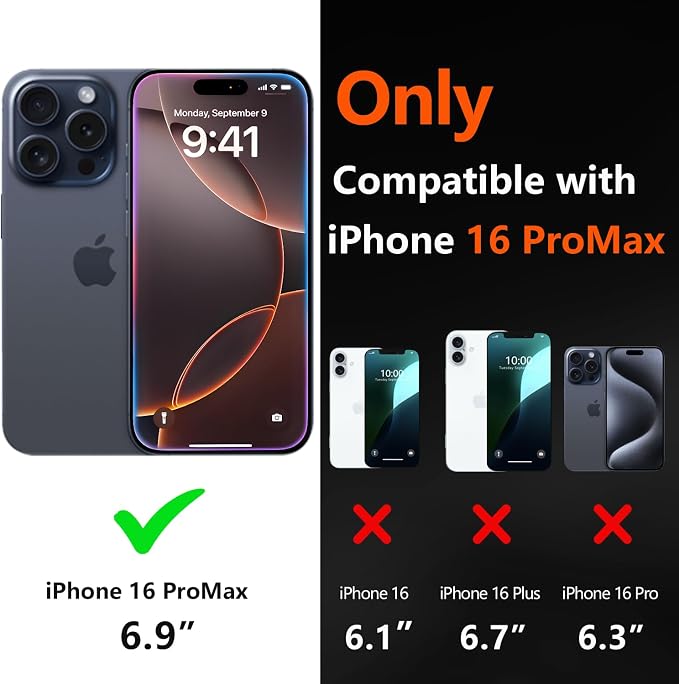 for iPhone 16 Pro Max Case Heavy Duty Protection Phone Case Cover - Image 2