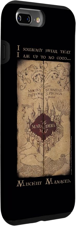iPhone 7 Plus/8 Plus Harry Potter Marauder's Map Words Case - Image 3