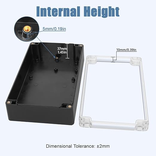 LeMotech Junction Box with Clear Cover IP65 Waterproof Project Box Dustproof - Image 3