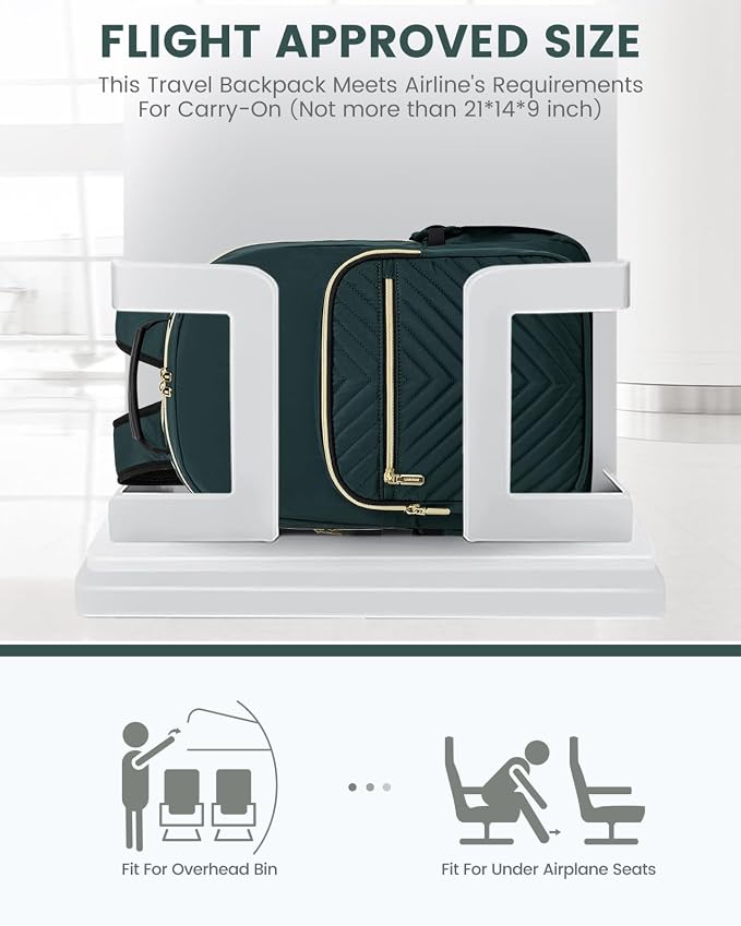 LOVEVOOK Laptop Backpack for Women, Large Capacity Travel Computer Work Bag - Image 8