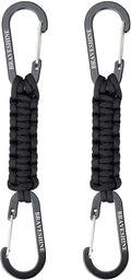 BRAVESHINE Paracord Keychain Carabiner Clip, D Ring Lanyard Hanger Stroller Hook by BRAVESHINE