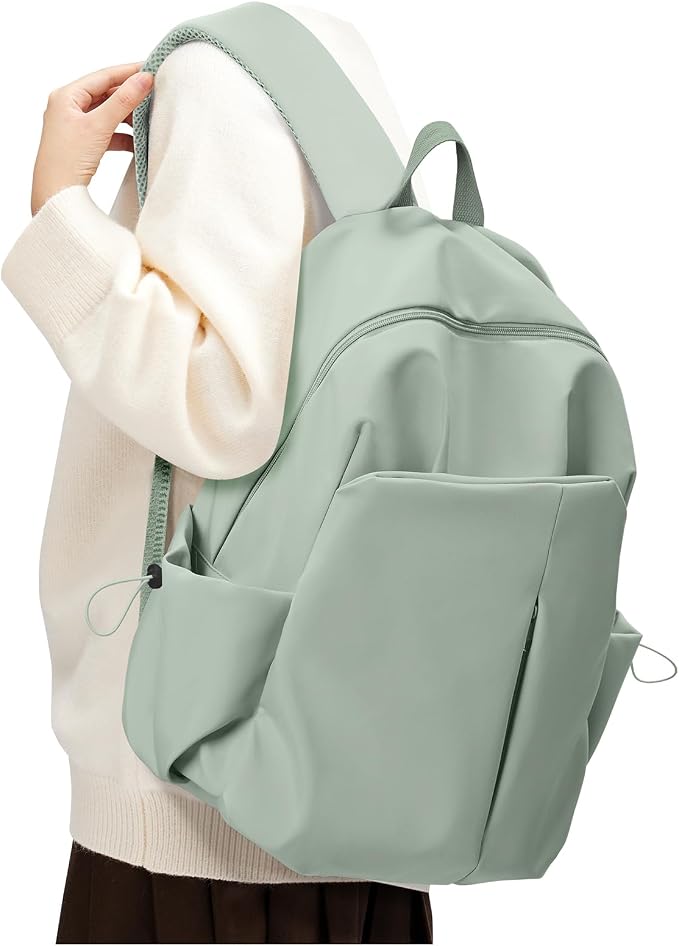 SEAFEW Green Backpack for Girls Women Waterproof High School Book Bag Cute by SEAFEW
