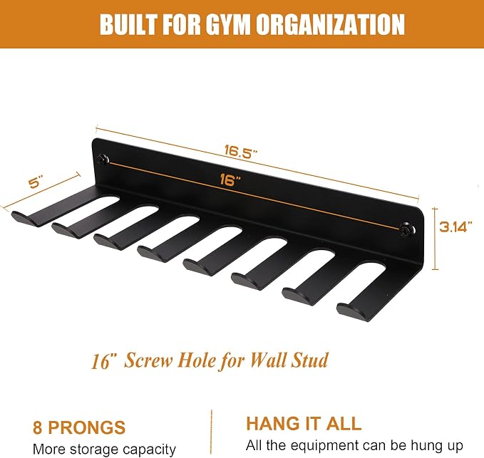 Multi-Purpose Storage Rack Resistance Bands Rack Gym Storage Rack Fitness Bands - Image 6