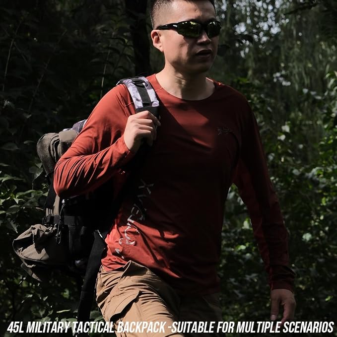 45L Tactical Backpack for Men Women, Military Assault Pack - Image 6