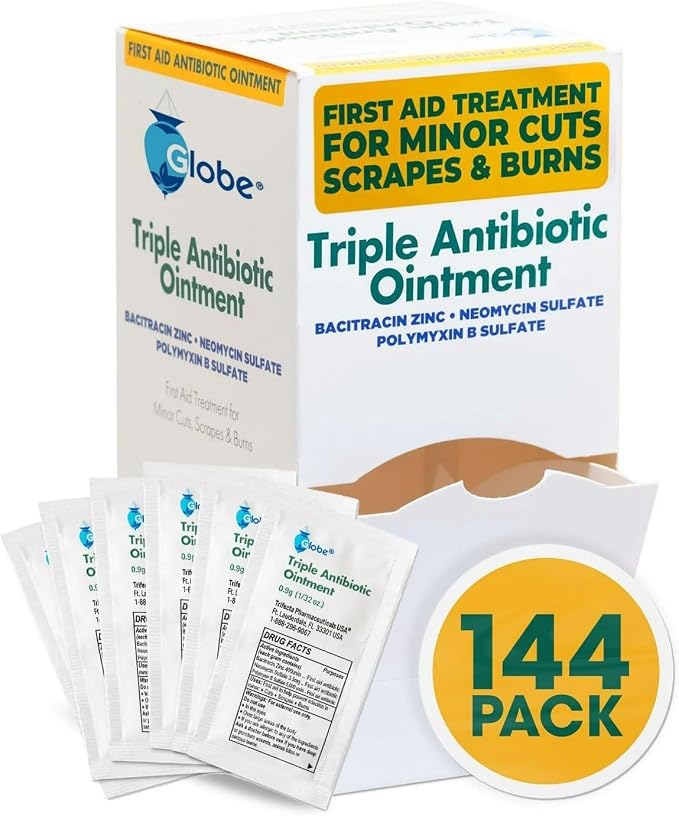 Globe Triple Antibiotic Ointment 0.9g Single Packet, First Aid Kit - Image 5
