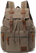 AUGUR High Capacity Canvas Vintage Backpack by AUGUR