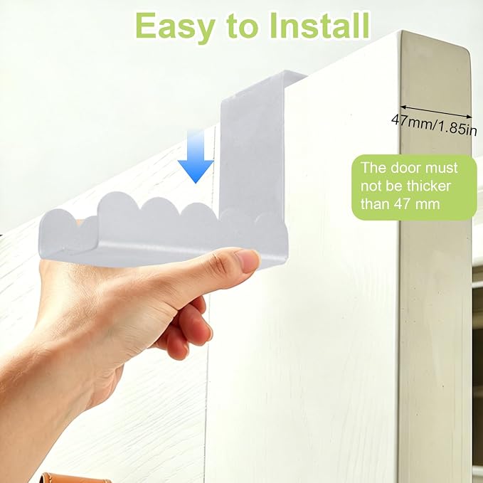 Double-Sided Over Door Coat Rack - Image 6
