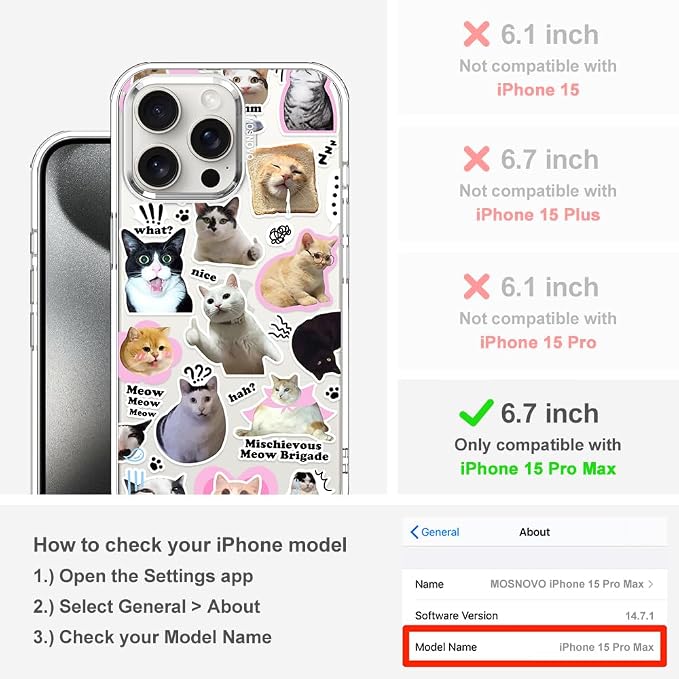MOSNOVO Case for iPhone 15 Pro Max - Image 2