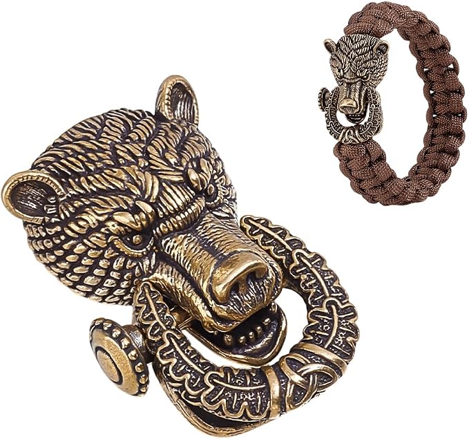 NBEADS Brass Paracord Beads, Spacer Beads by NBEADS